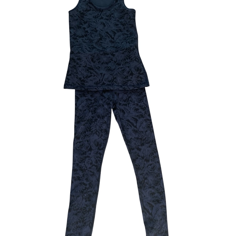 Athleta Womens Navy Blue Activewear Leggings And Tank Top Size XS Lot Of 2